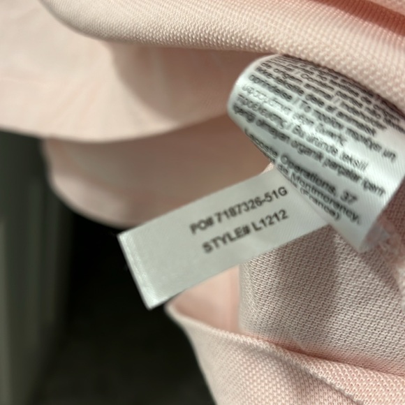 Lacoste classic polo - light pink men’s size XL / size 6 - Picture 4 of 7